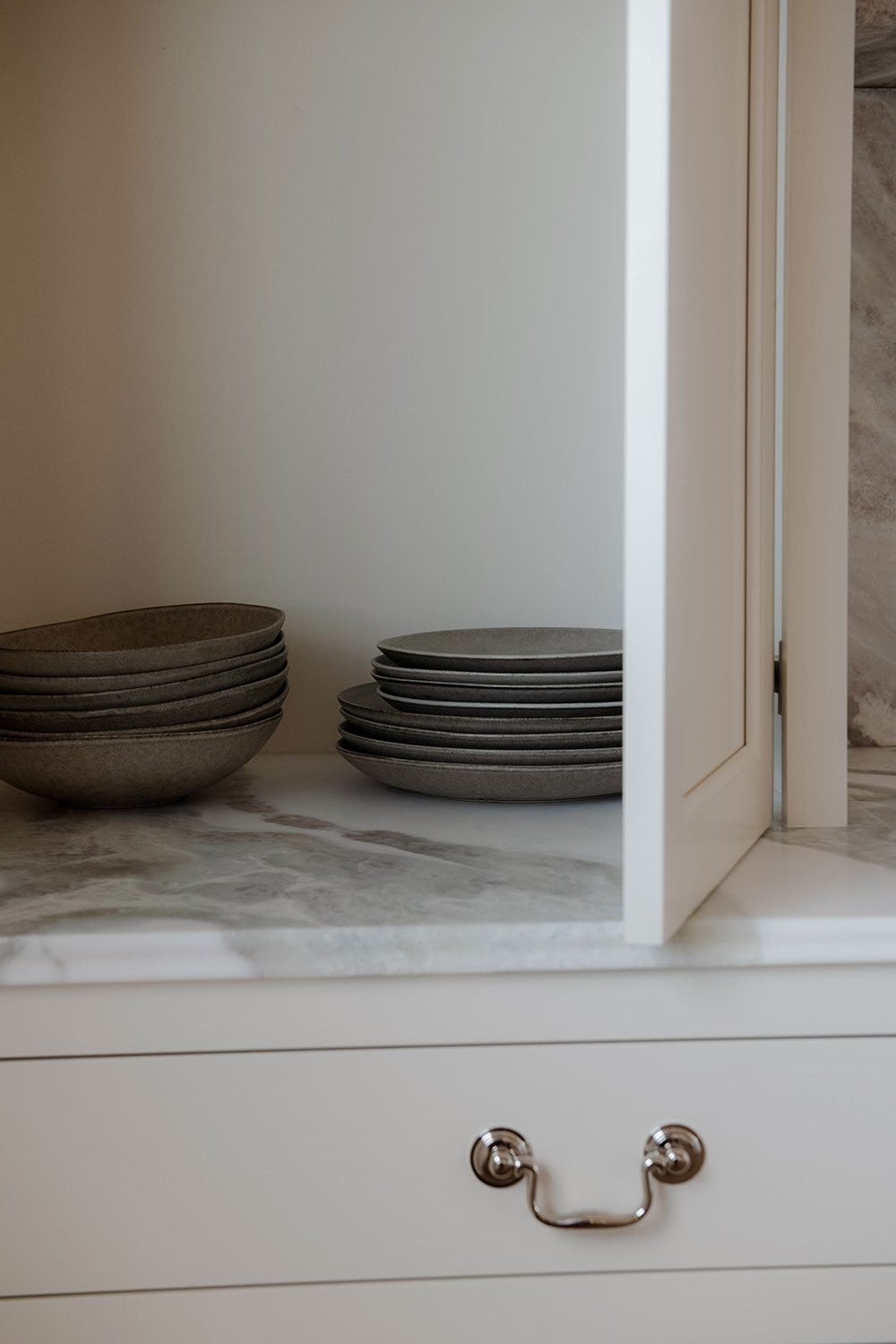 Premium Matte Stoneware Pasta Bowl Set - 8.5