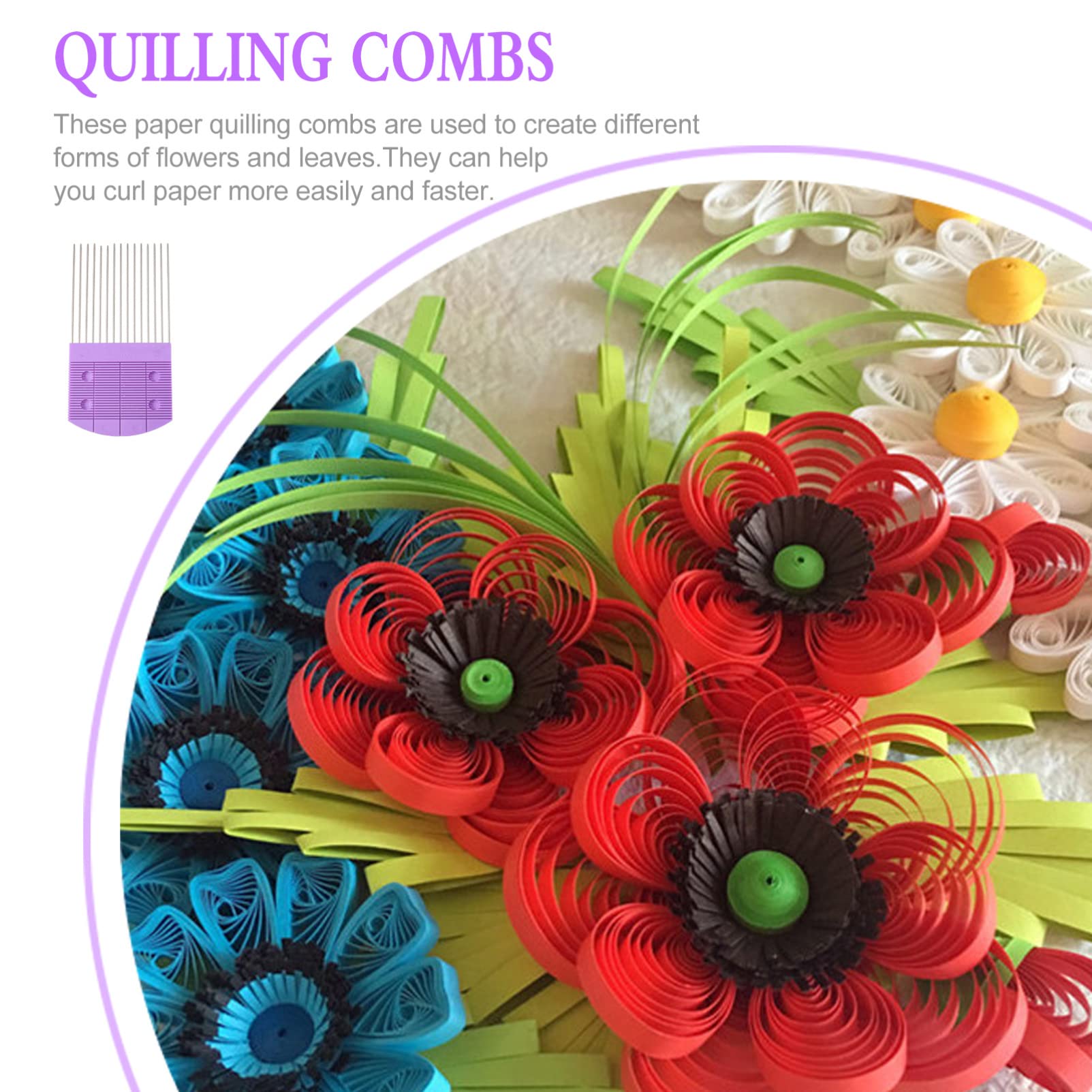 Premium Stainless Steel Quilling Combs & Paper Quilling Pen Set - 2PCS DIY Paper Craft Tools for Scrapbooking, Card Making, and Decorative Art Projects | Perfect for Beginners and Professionals