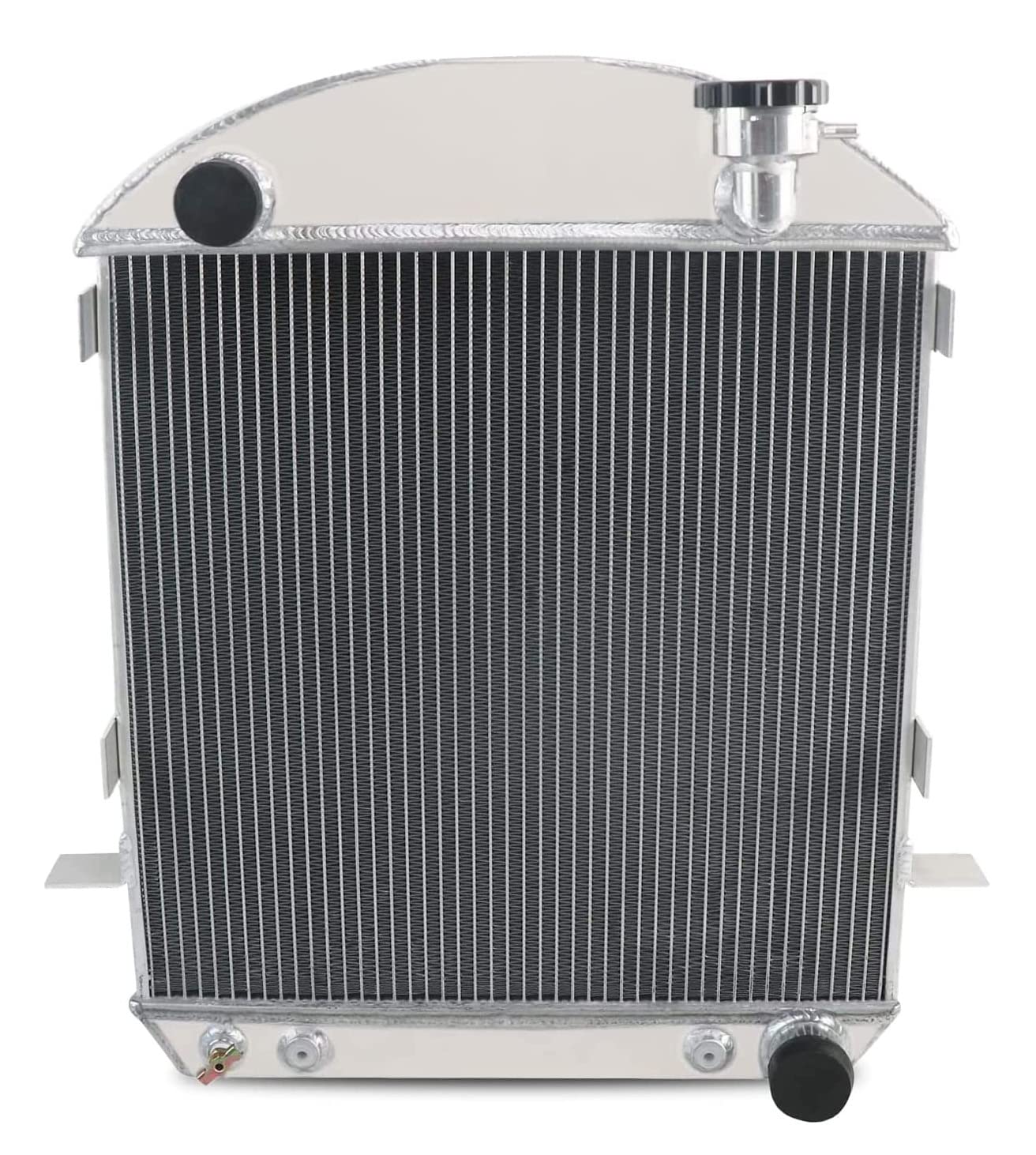 High-Performance 4-Row Aluminum Radiator for 1917-1927 Ford Model T with Chevy 2.9L L4 Engine - Universal Fit Cooling System for 1918-1926 Vintage Cars - Perfect for Hot Rods, Restorations & Summer Driving