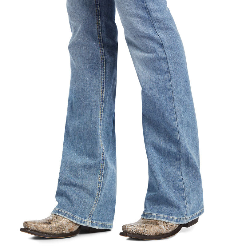 Ariat Women's R.E.A.L High Rise Felicity Boot Cut Jeans - Comfortable Stretch Denim for Cowgirl Style | Perfect for Riding, Work & Casual Wear
