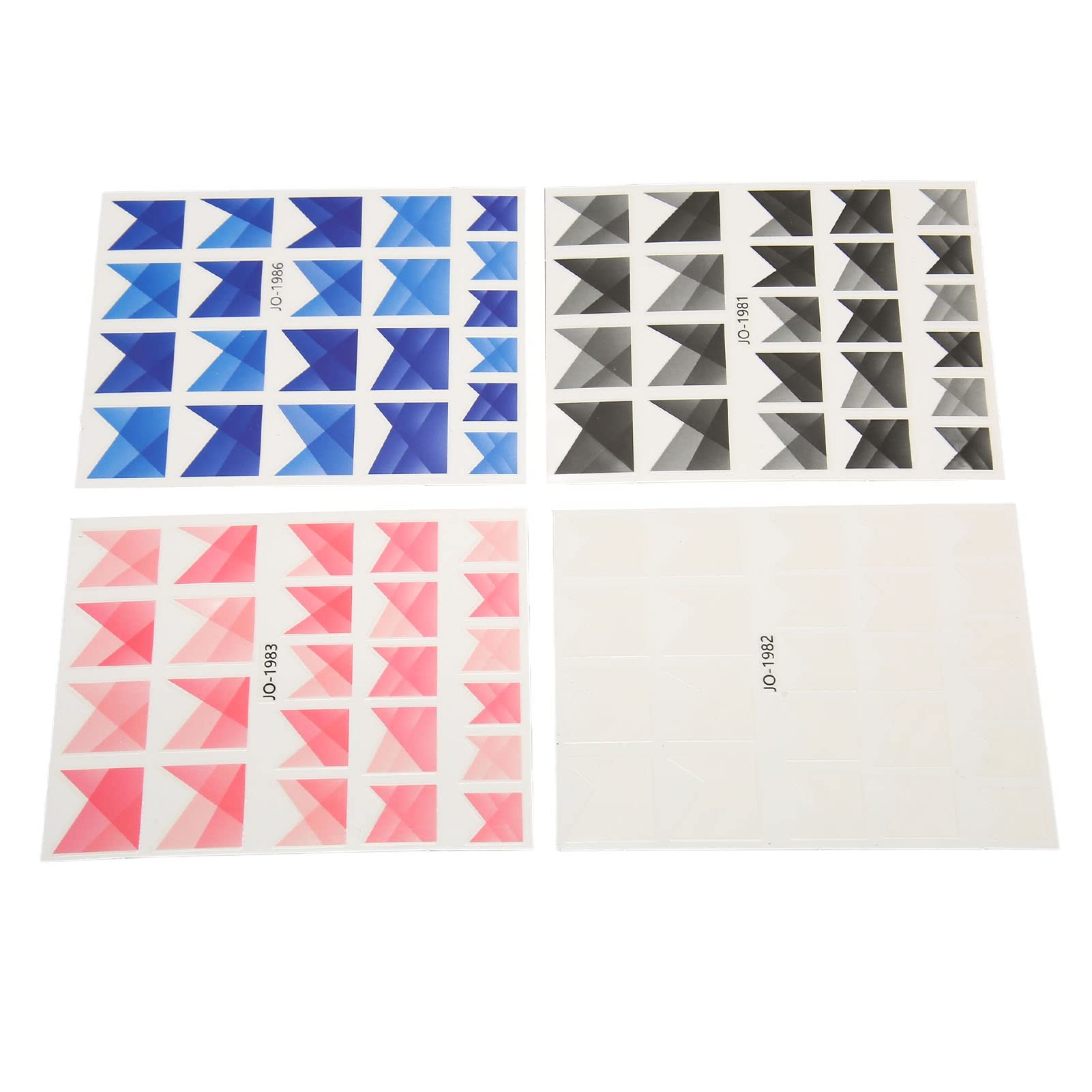 French Nail Stickers - 4 Sheets Waterproof DIY Nail Art Decals for Salon & Home Use | Long-Lasting Oil Proof Nail Designs for Manicures, Parties & Special Occasions