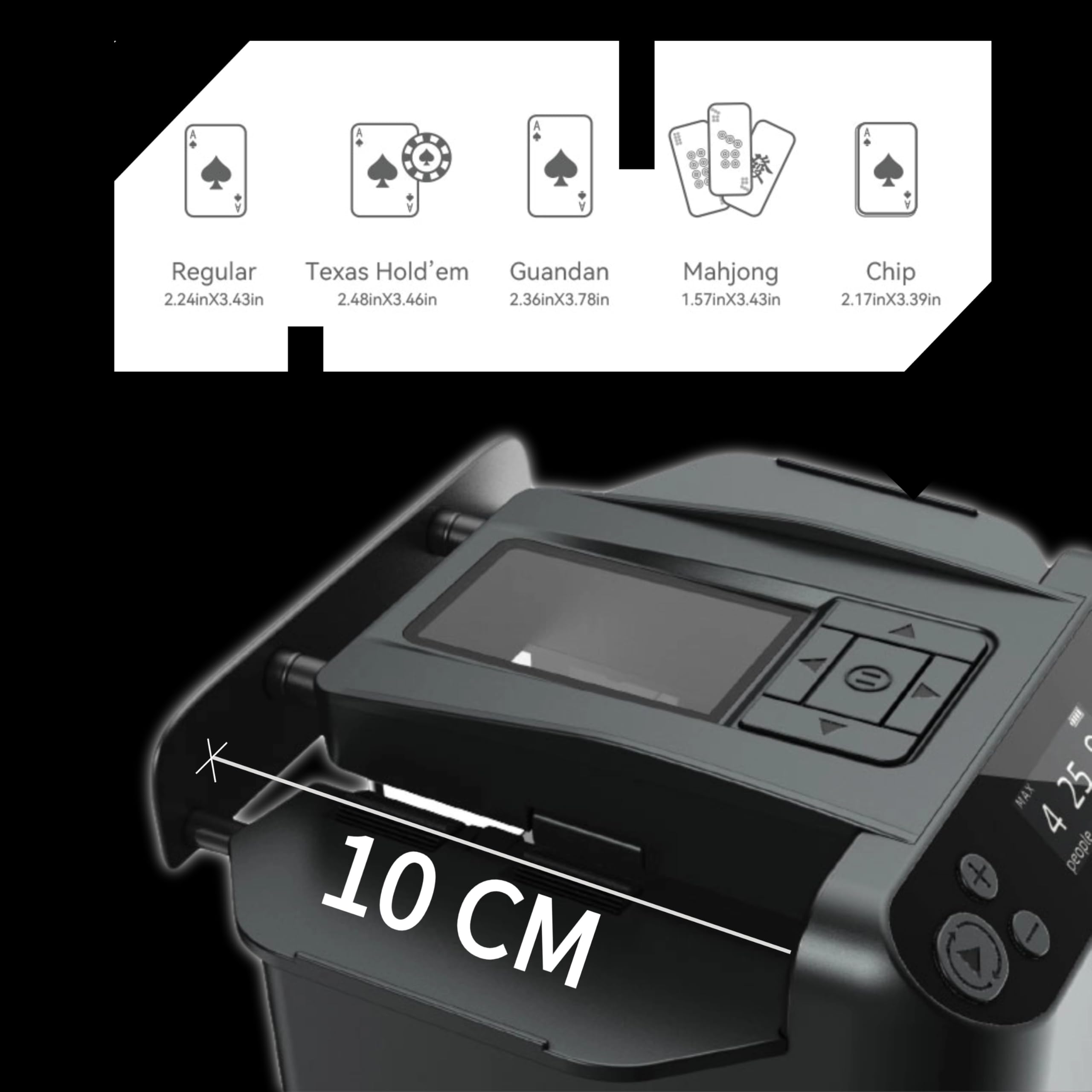 CUIYKAI 2-in-1 Automatic Card Shuffler and Vending Machine with 360° Rotation & Wireless Remote Control - Perfect for Poker, Blackjack, Casino Nights & Card Game Parties