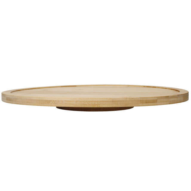 Copco 14-Inch Bamboo Lazy Susan Turntable - Durable Spinning Serving Tray for Dining Table, Kitchen Countertop, and Buffet Organization
