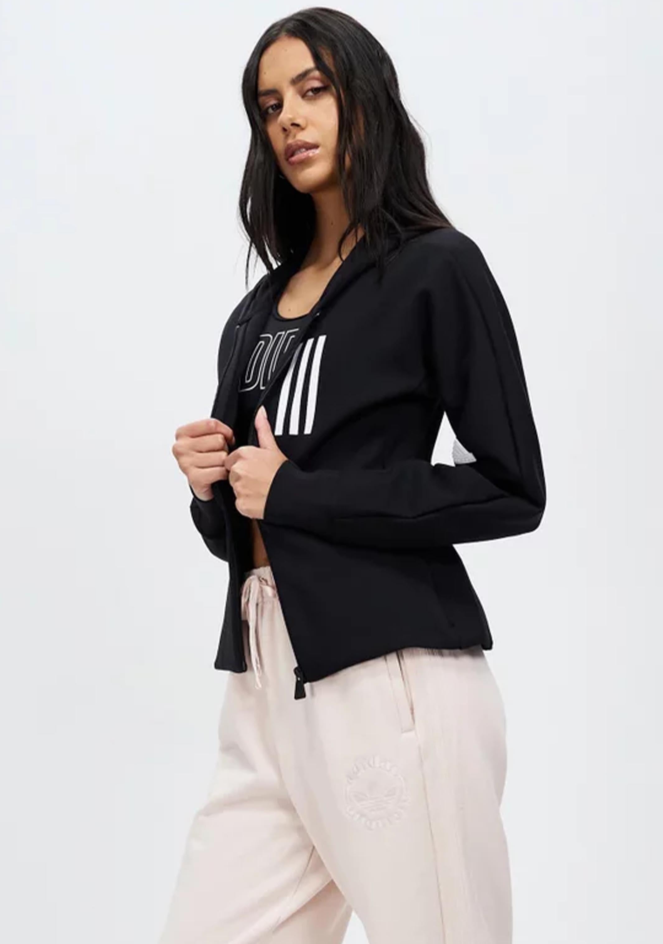 Adidas Women's Mission Victory Slim Fit Full Zip Hoodie - Lightweight Athletic Jacket for Running, Gym & Casual Wear