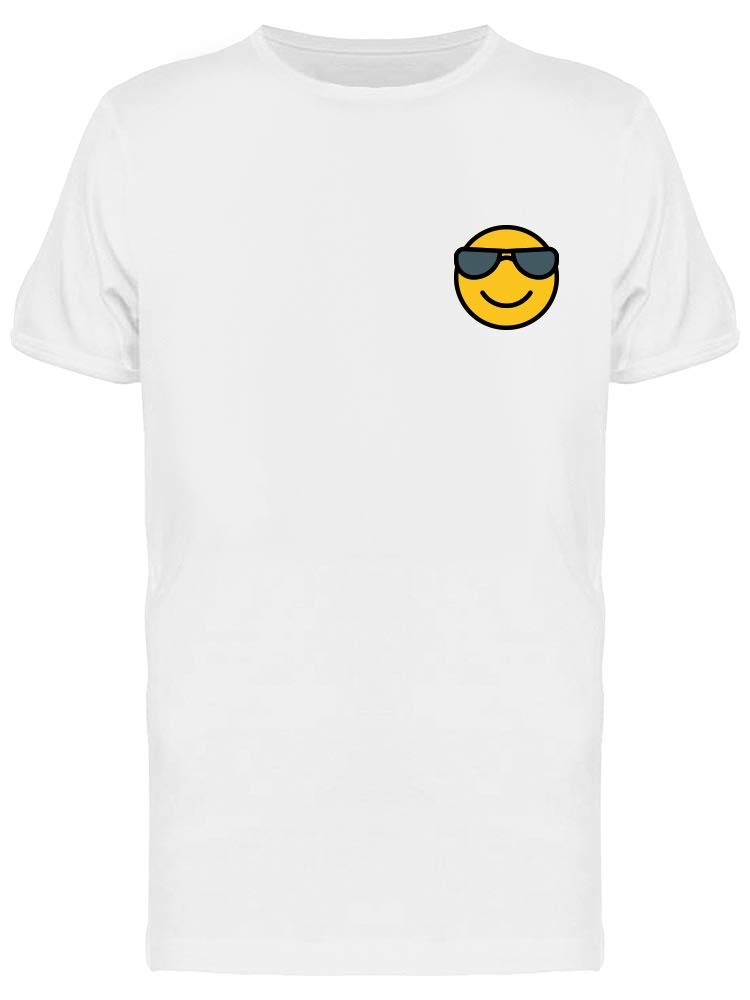 Trendy Emoji Doodle Print T-Shirt for Men - Casual Graphic Tee with Sunglasses Design - Perfect for Summer Outfits, Streetwear & Everyday Wear