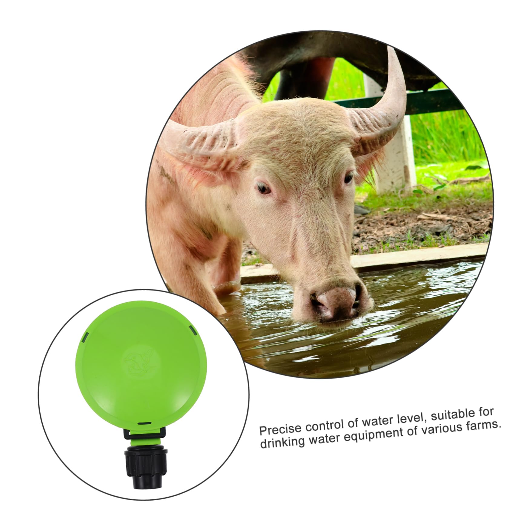 HANABASS Pig Drinking Controller - Plastic Water Level Feeder Accessory for Space-Saving Pig Farms
