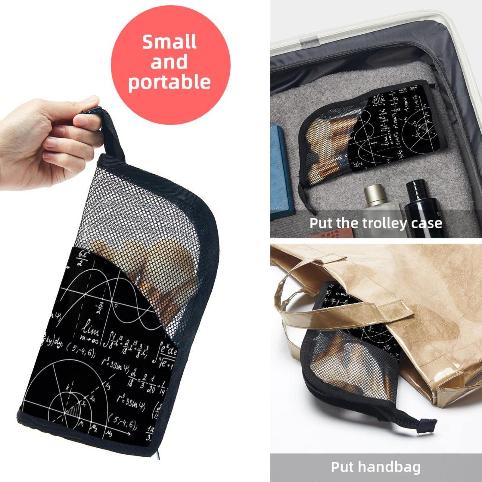 12-Piece Makeup Brush Organizer Bag with Black Background - Portable Travel Brush Holder Case for Professional & Home Makeup Artists