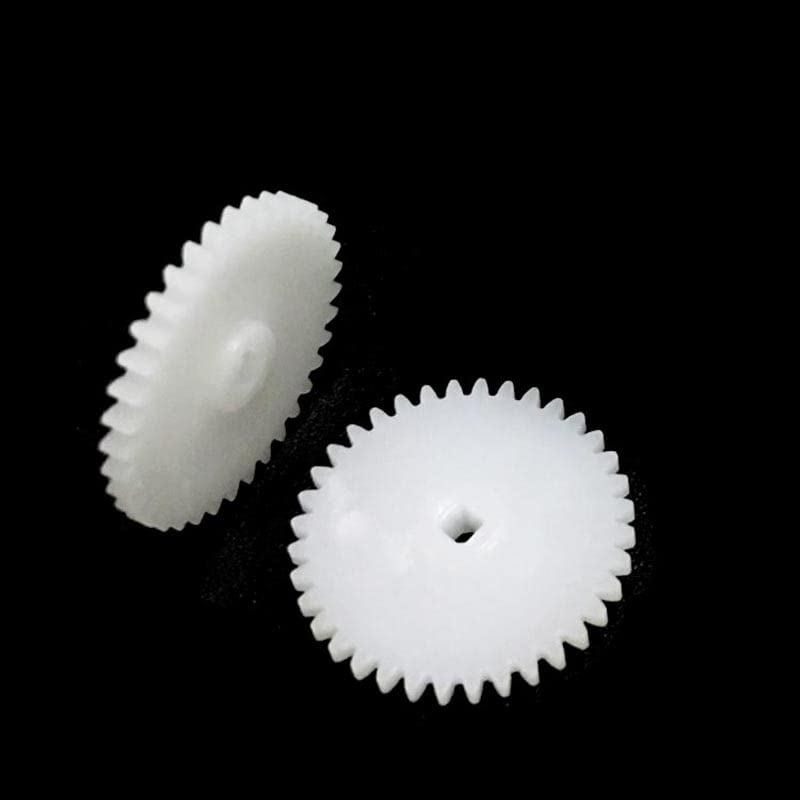 F362A 0.5M 36 Teeth Pinion Gear with Square Shaft Hole - 19mm OD, 2x2mm Hole for Tight Motor Model Parts (100PCS) - Perfect for RC Cars, Robotics, and DIY Mechanical Projects