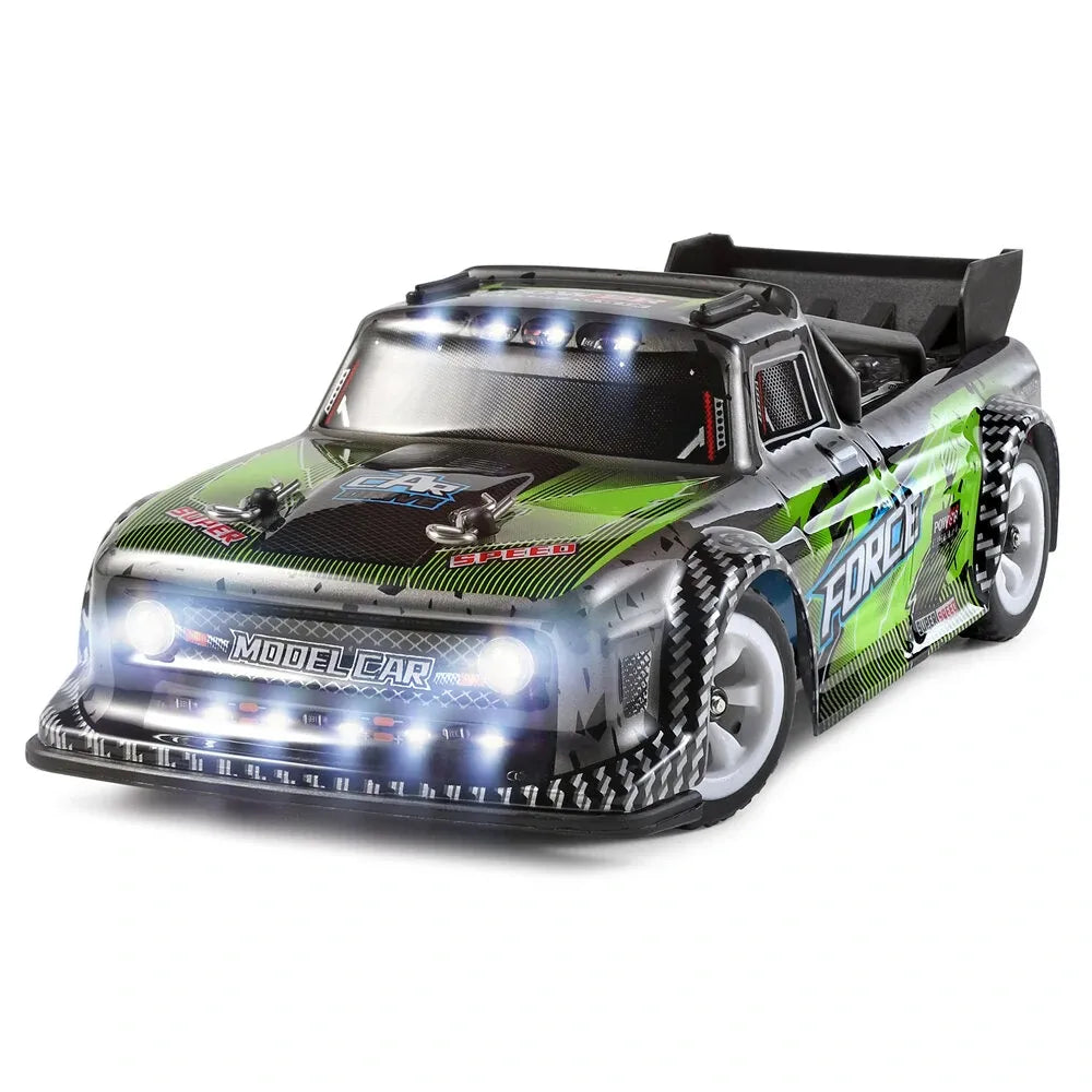 WLtoys 284131 1/28 Scale 2.4GHz 4WD High-Speed 30km/h Remote Control Drift Racing Car with LED Lights - Perfect for Indoor/Outdoor RC Racing and Drifting Practice