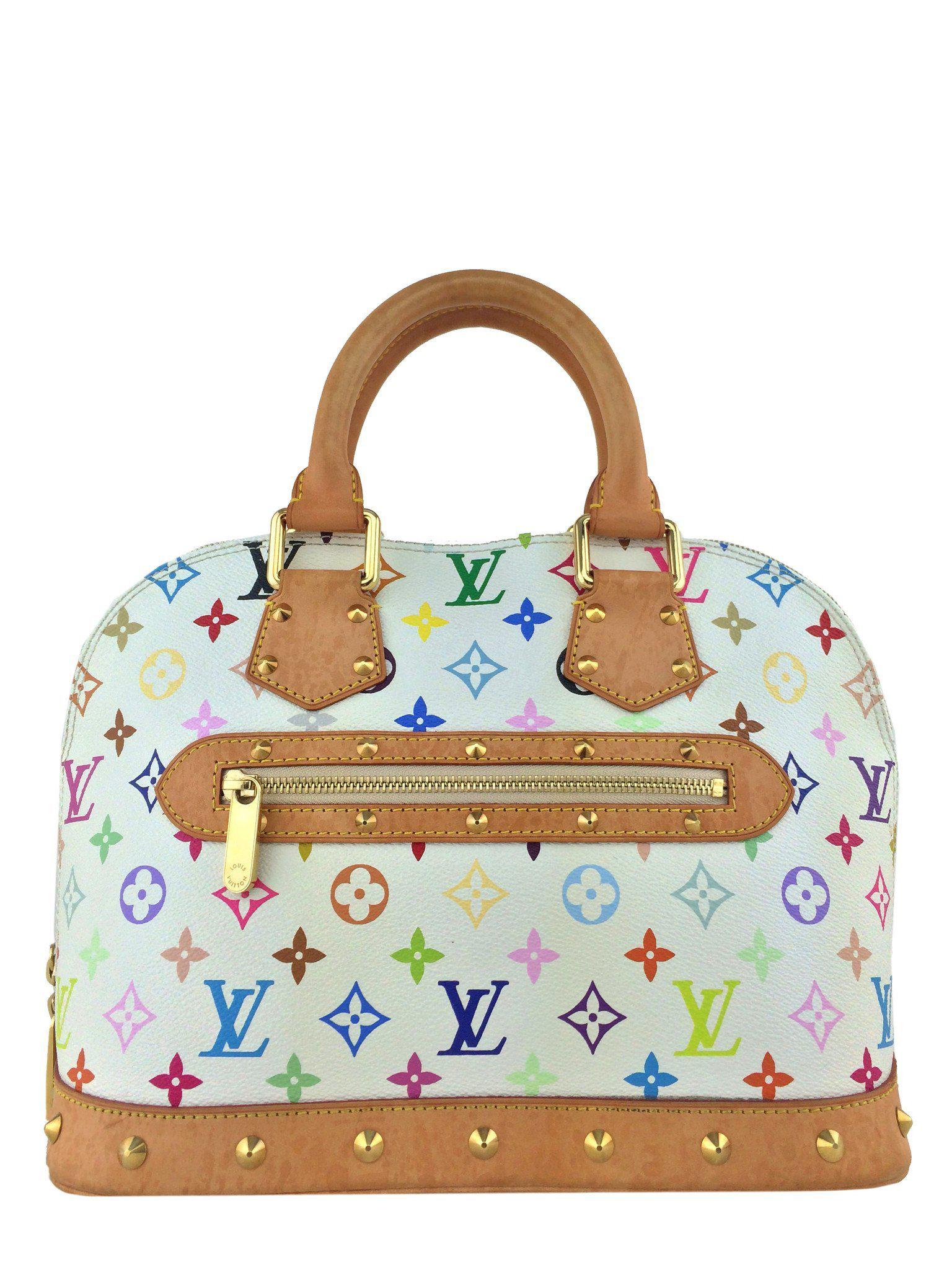 Authentic Louis Vuitton Multicolore Monogram Alma Handbag - Stylish Designer Shoulder Bag for Women | Perfect for Work, Travel & Evening Events