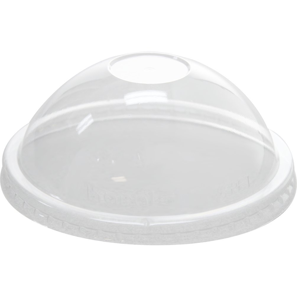 Karat C-KDL106-PET 12 oz Clear PET Food Storage Container Dome Lids - Bulk Pack of 1000 Lids for Delis, Restaurants & Catering Businesses - Airtight Secure Fit for Fresh Food Preservation