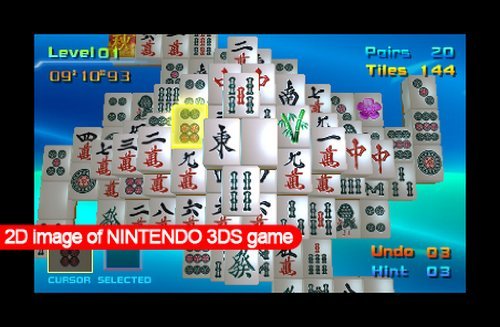 Renewed Mahjong CUB3D Game for Nintendo 3DS - Classic Tile Puzzle Game for Home Entertainment & Travel
