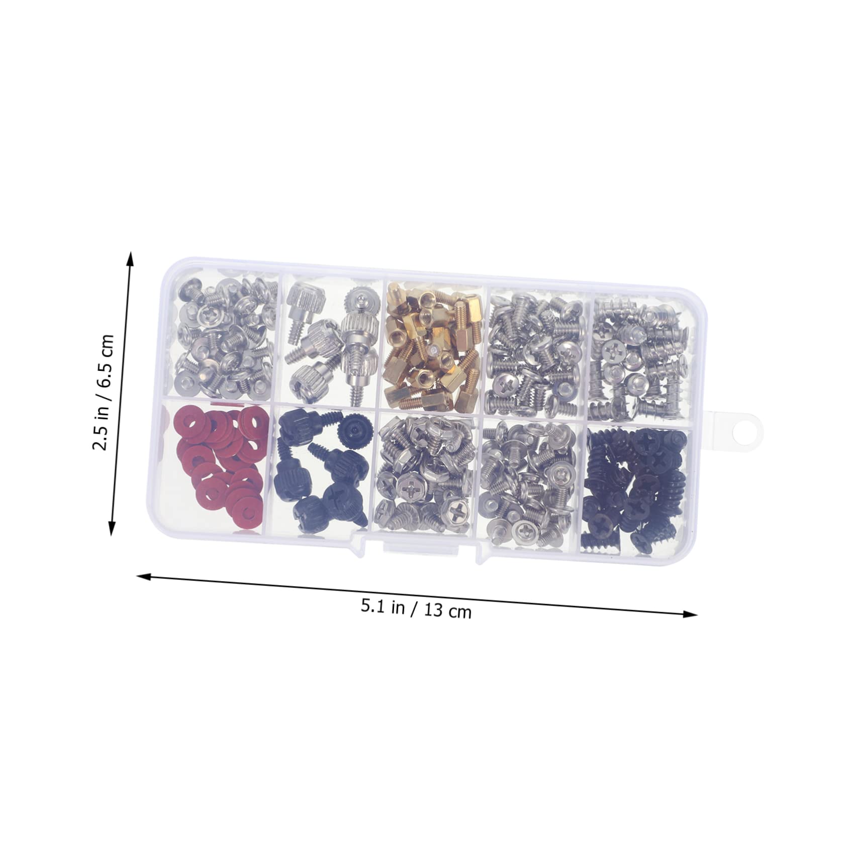 Mikikit 2 Sets Computer Screw Standoffs Assortment Kit - Carbon Steel Nickel Plated Self-Tapping & Countersunk Screws for Laptop, PC, and Electronic Repair | Perfect for DIY Computer Builds and Hardware Maintenance