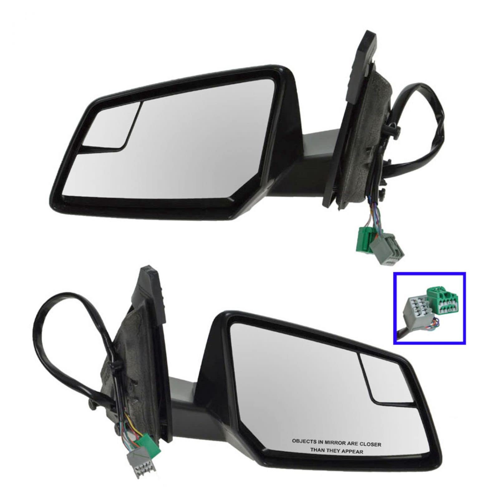 Heated Power Side Mirrors with Turn Signal & Memory Function - Left & Right Pair for Chevy Traverse, GMC Acadia, Saturn Outlook | Perfect for Winter Driving & Enhanced Safety