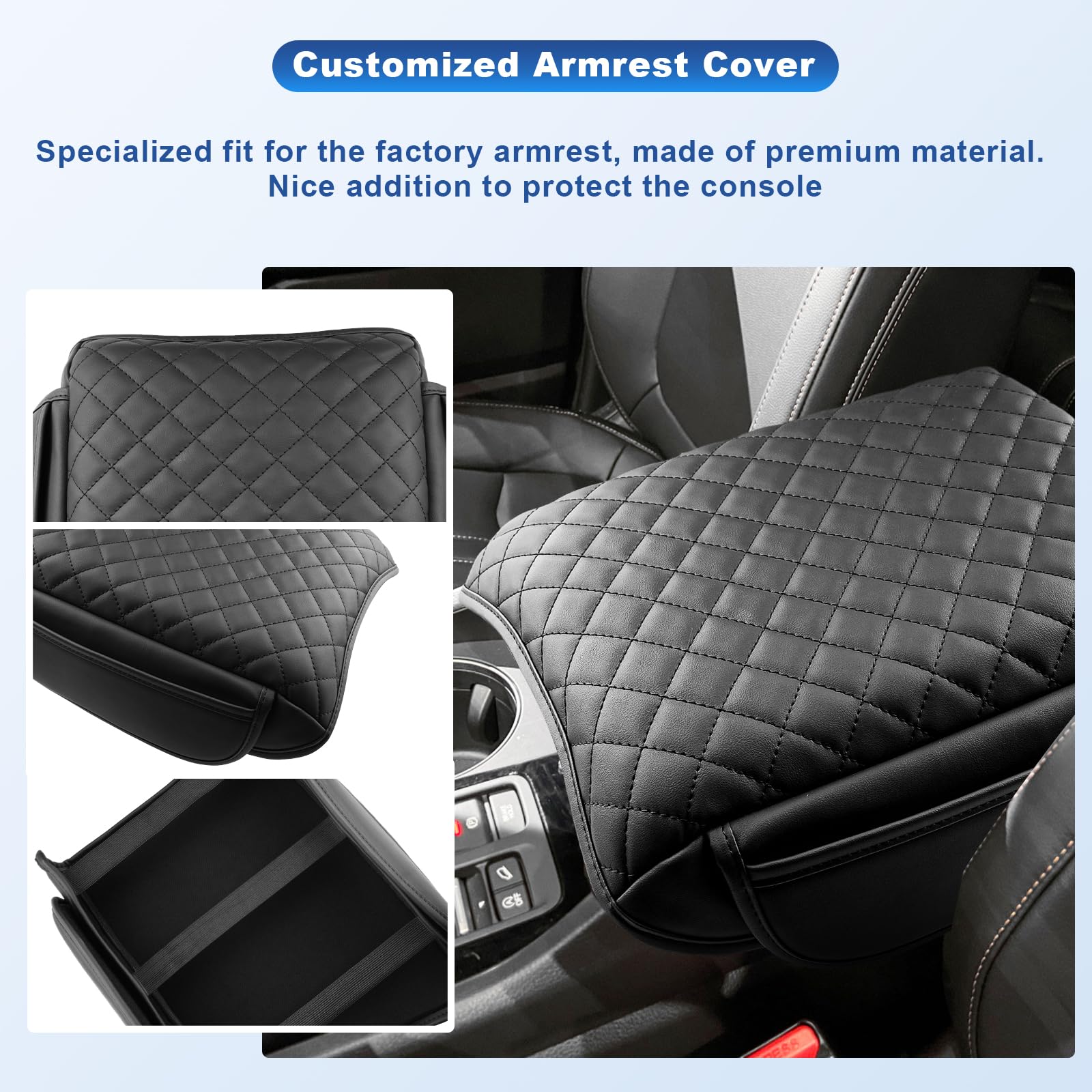2023-2025 Honda Pilot Center Console Cover | Fits 2023-2025 Pilot, 2024-2025 Ridgeline & 2024-2026 Passport | Premium Armrest Cushion Pad | Comfort Upgrade for Long Drives & Daily Commutes