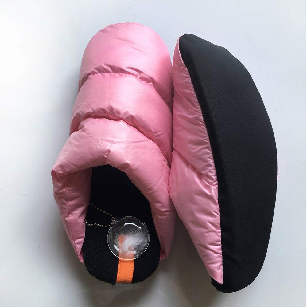 Memory Foam Down Slippers - Warm Fleece Lined House Shoes for Indoor & Outdoor Use - Cozy Comfort for Winter, Home, Office & Travel