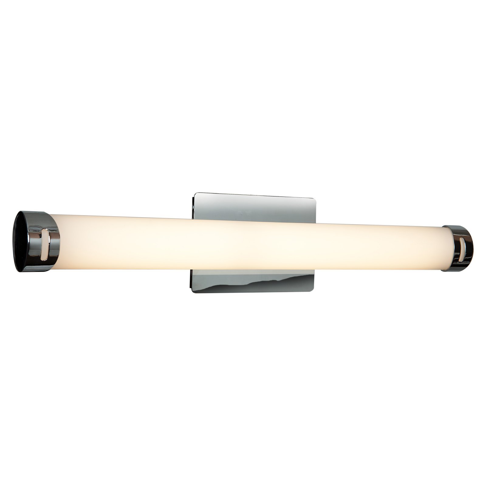 Chic LED Bathroom Vanity Light - 24-Inch Width with Opal Glass Shade, Chrome Finish, Modern Lighting for Bathroom Mirror (Model: HI 70038LED-CH/OPL) | Perfect for Bathroom Makeover, Spa-Like Ambiance & Contemporary Home Decor