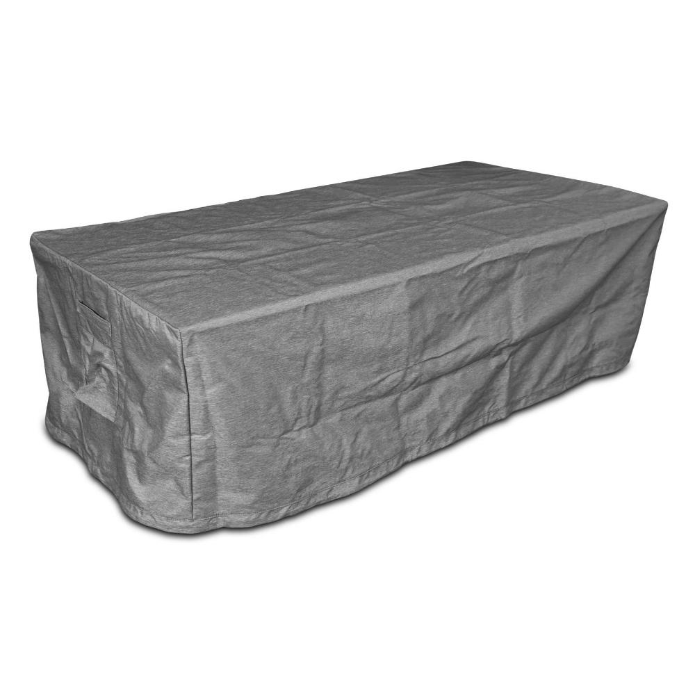 Athena Olympus Rectangular Concrete LP Fire Pit Table with Access Door - Outdoor Patio Heater for Backyard, Garden & Deck - Perfect for Camping, Parties & Relaxation