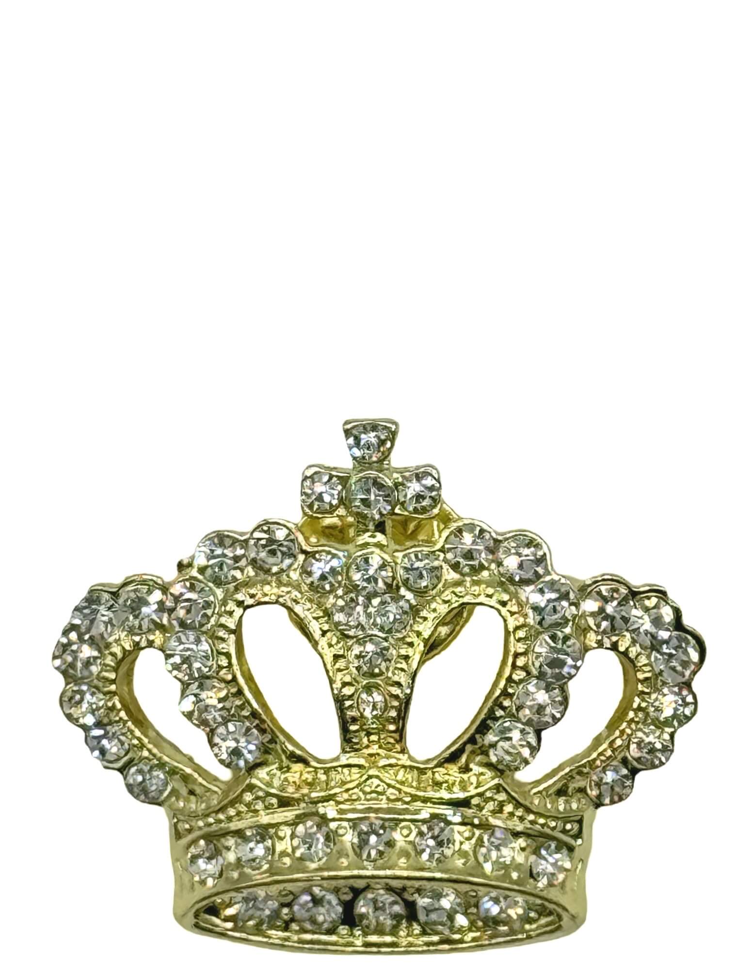 DÉCLIC Crown Pin - Elegant Gold Hair Accessory for Women | Perfect for Weddings, Parties & Special Occasions