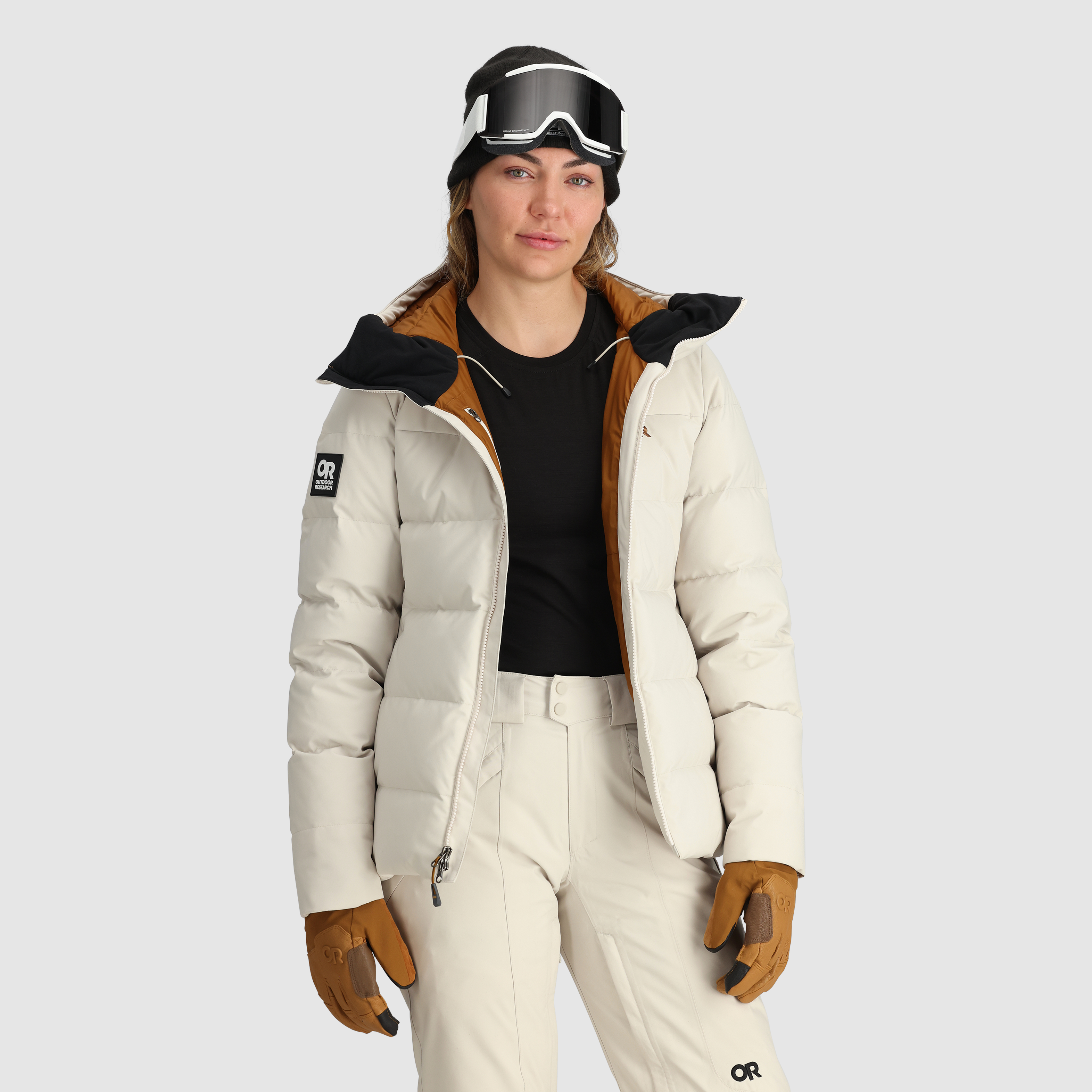 Women's Warm Snowcrew Down Jacket - Lightweight Winter Coat for Skiing, Hiking & Outdoor Activities