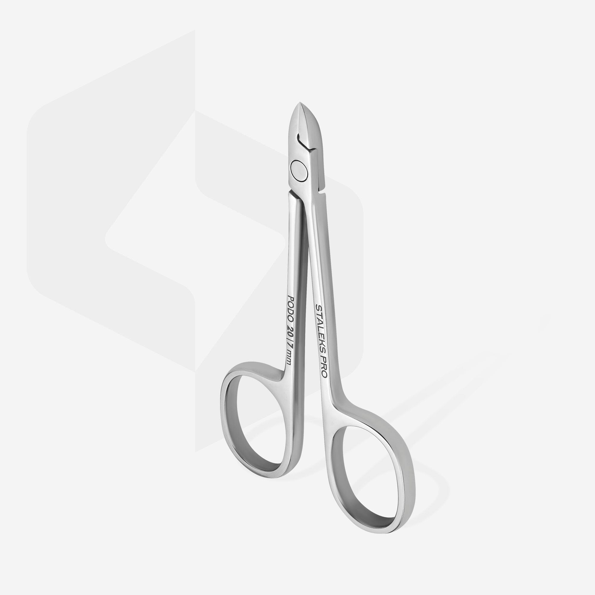 Staleks PODO 20 Professional 7mm Cuticle Nippers - Precision Manicure & Pedicure Tools for Salon & Home Nail Care