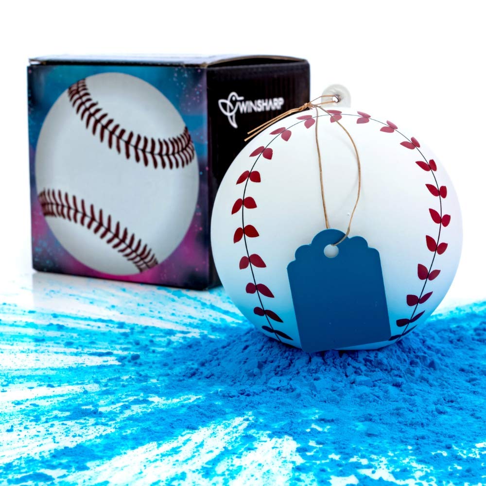 Winsharp Gender Reveal Baseball - Pink & Blue Powder Exploding Softballs for Baby Shower Parties - Perfect for Boy or Girl Gender Announcement Celebrations - Great for Outdoor Events, Baby Showers & Surprise Reveals