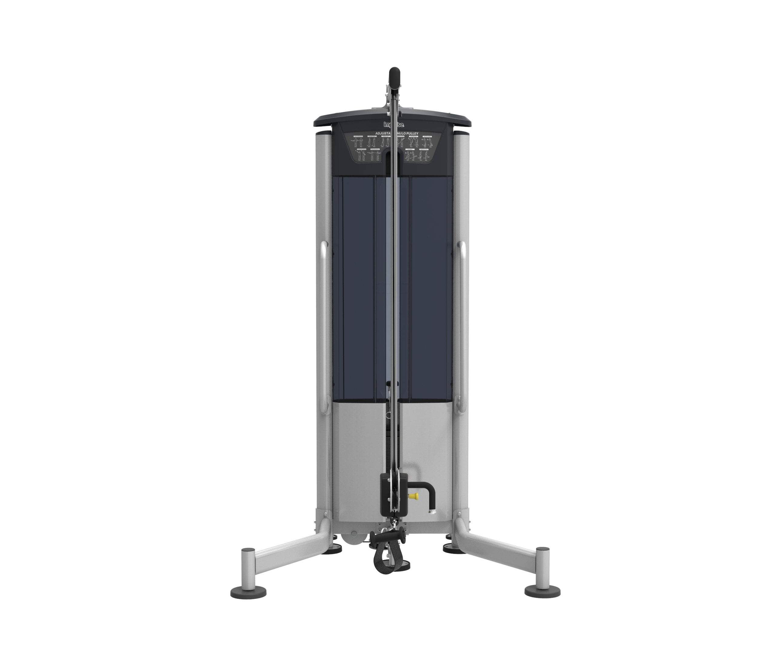 Impulse Hi-Low Pulley Machine with 235lb Weight Stack - Home Gym Strength Training Equipment for Full Body Workouts