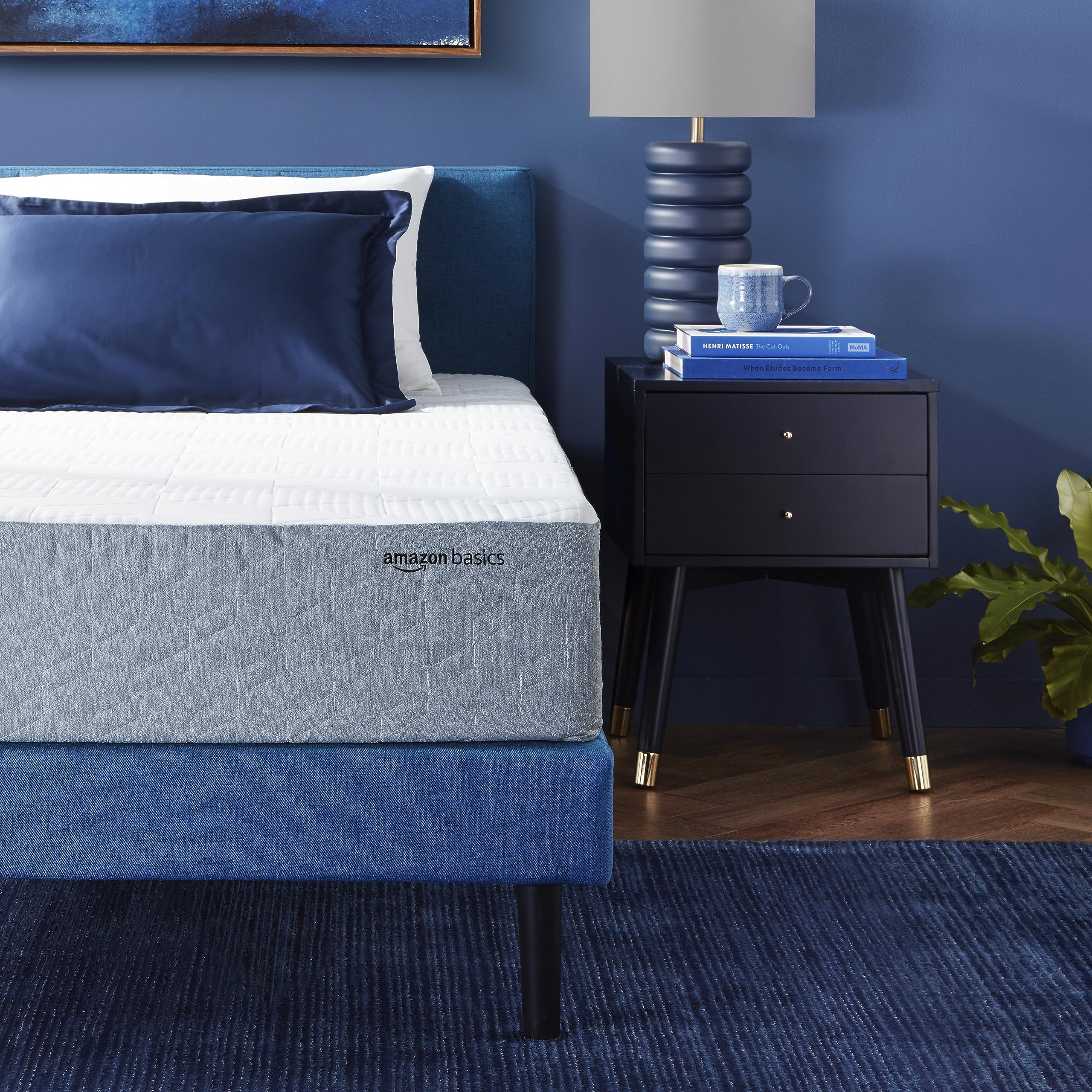 Amazon Basics Medium Firm Memory Foam Mattress with Cooling Gel - Twin Size (75