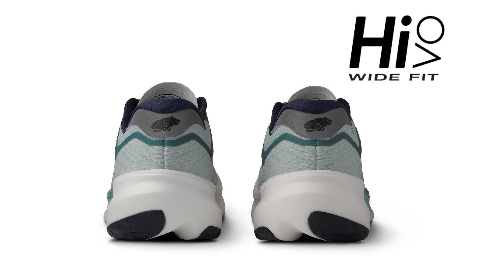 Men's Fusion 4.0 HIVO Running Shoes - Sky Gray/Green Flash - Lightweight Athletic Sneakers for Jogging, Gym & Outdoor Workouts