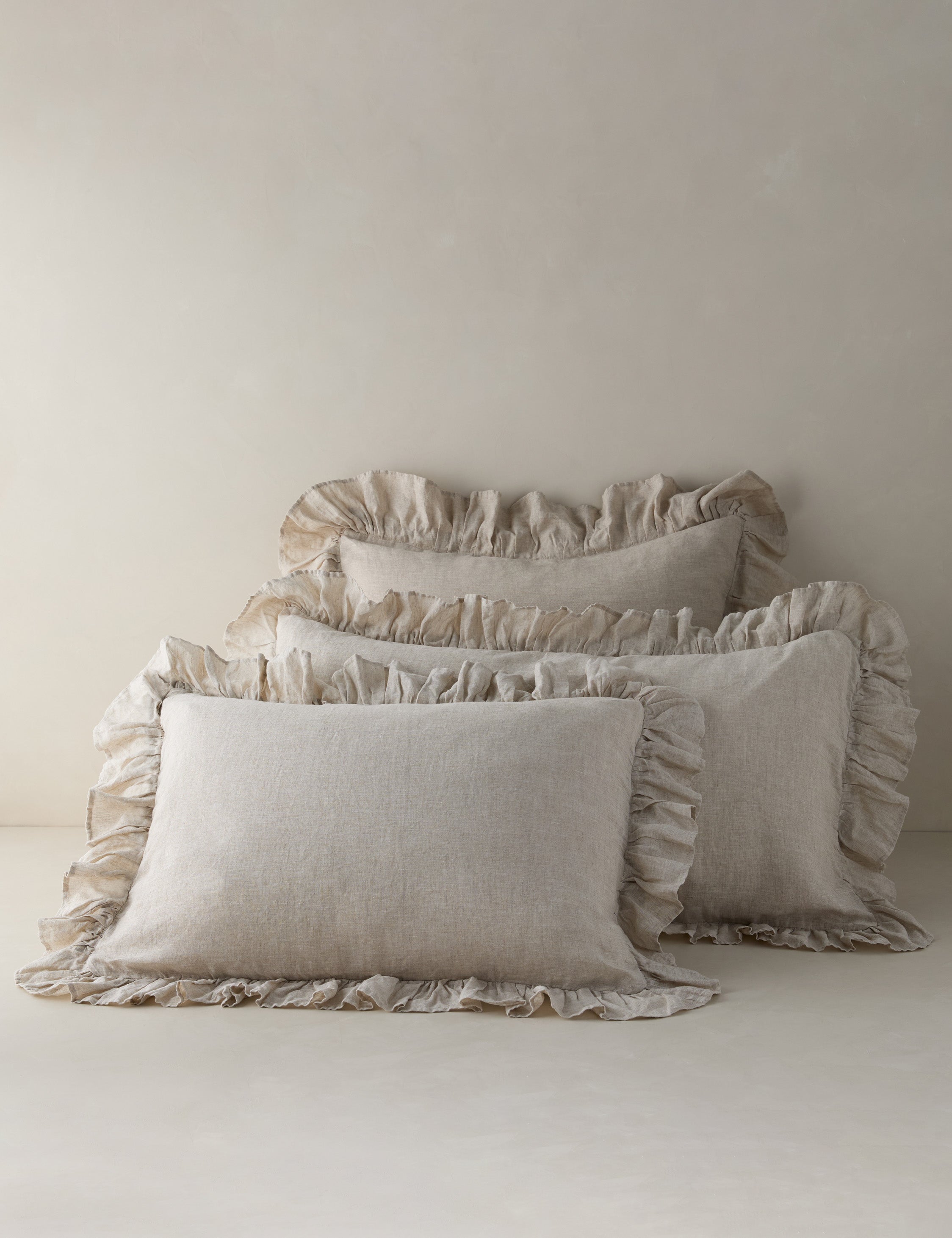 Charlie Linen Sham by Pom Pom at Home - Premium Decorative Pillow Cover for Bedroom & Living Room - Perfect for Farmhouse, Boho and Coastal Home Decor