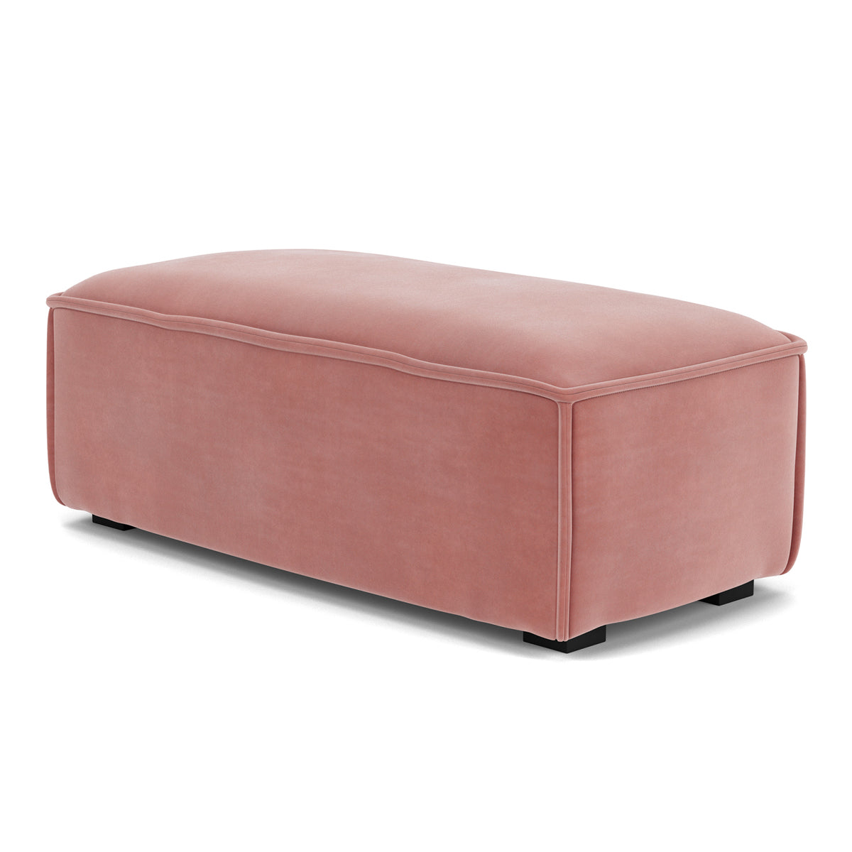 Premium Daphne Velvet Footrest - Soft & Comfortable Adjustable Height Ottoman for Home & Office - Perfect for Living Room, Bedroom, or Under Desk Use