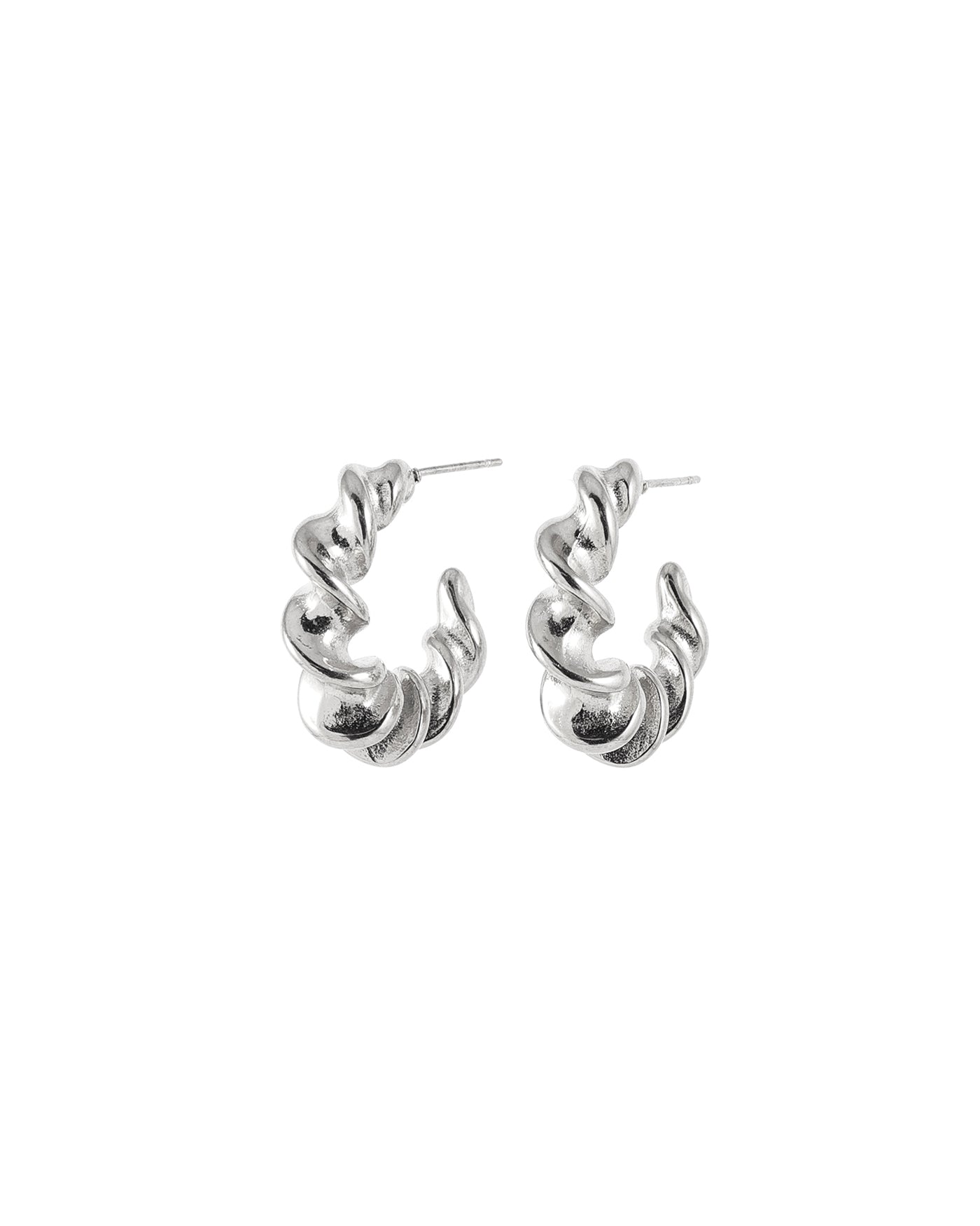 Stylish Boa Silver Earrings for Women - Elegant & Hypoallergenic Jewelry - Perfect for Parties, Weddings & Everyday Wear