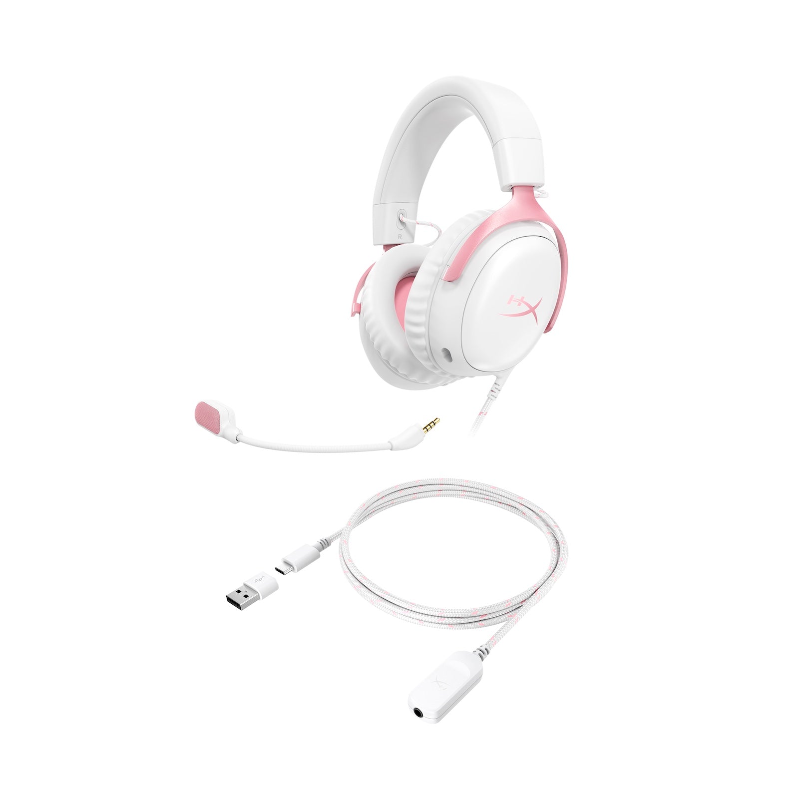 HyperX Cloud III Gaming Headset - Wired Over-Ear Headphones with Noise Cancellation, 7.1 Surround Sound for PC, PS5, Xbox - Perfect for Competitive Gaming & Streaming