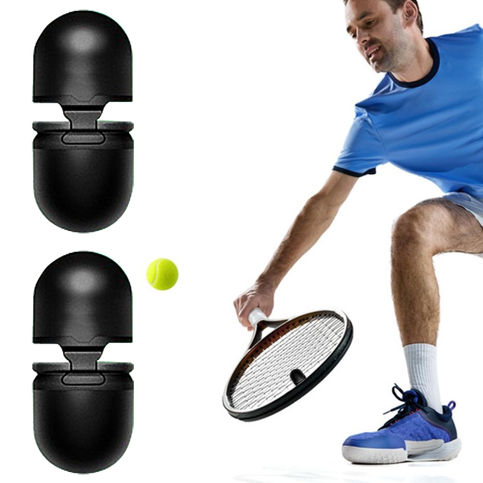 Tennis Topspin Whistle Trainer - 2Pcs Lightweight Swing Aid for Beginners | Spin Control Practice