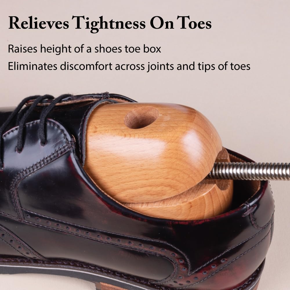 FootFitter Professional Shoe Toe Box Raiser & Stretcher for Men & Women - Adjustable Height Shoe Expander for Comfort & Pain Relief - Perfect for Bunions, Hammertoes & Tight Shoes