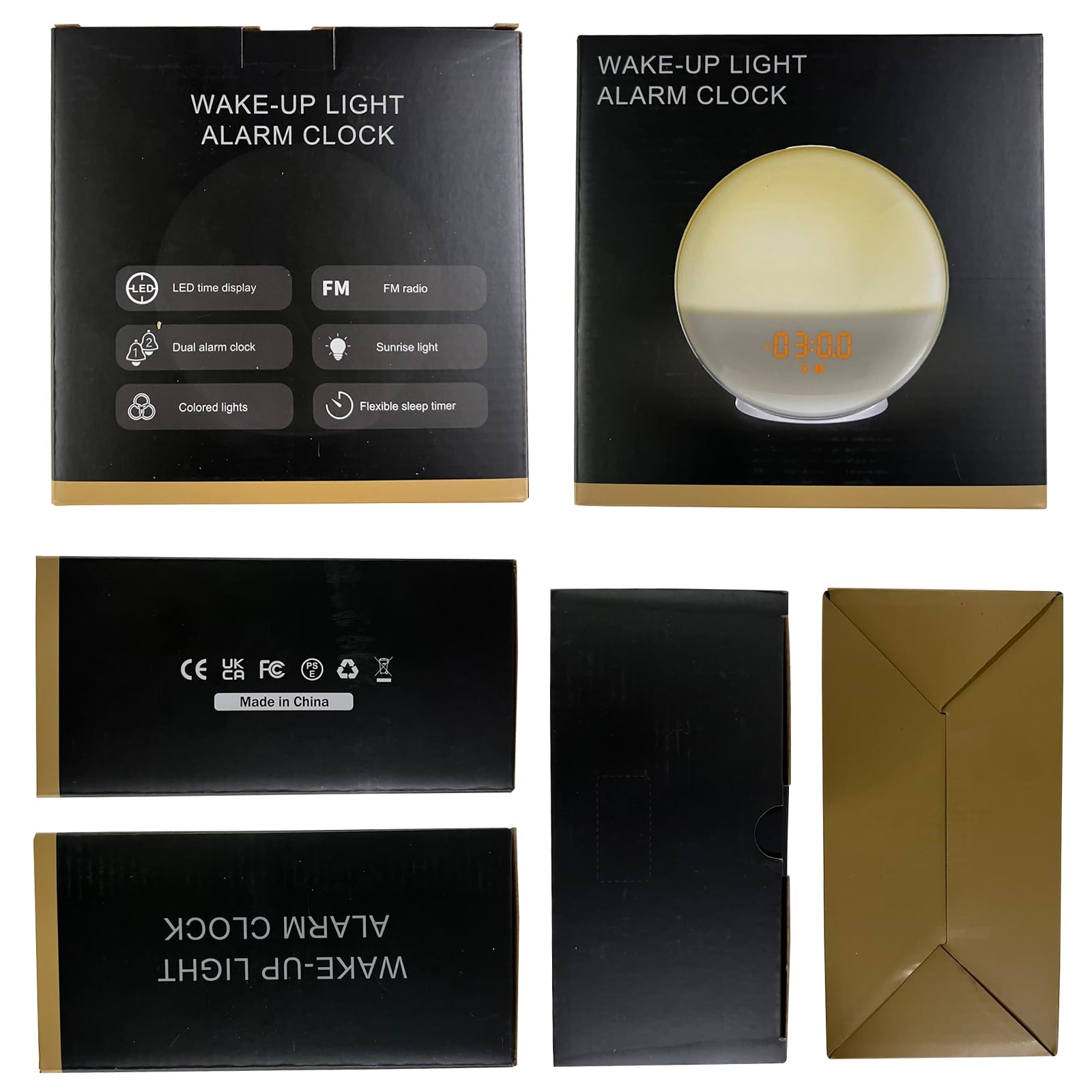 Sunrise Alarm Clock with Wake Up Light - Sunrise/Sunset Simulation, Dual Alarms, FM Radio & 7 Natural Sounds | 11 Color Changing Night Light for Bedroom, Snooze Function (White) - Perfect for Gentle Morning Wake-Ups & Relaxing Nighttime Ambience