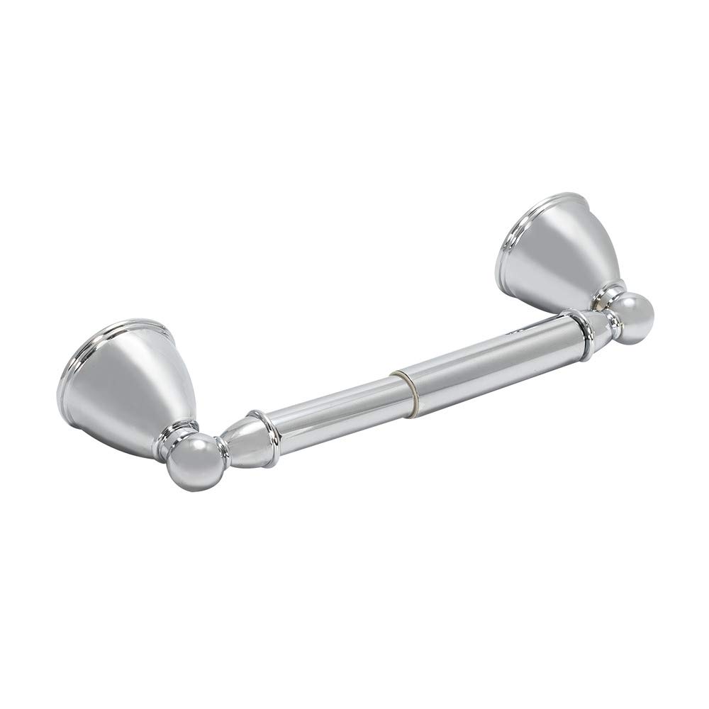 EZ-FLO 16251 Chrome Decorative Toilet Paper Holder - Modern Bathroom Tissue Roll Stand for Home, Hotel & Restroom Decor