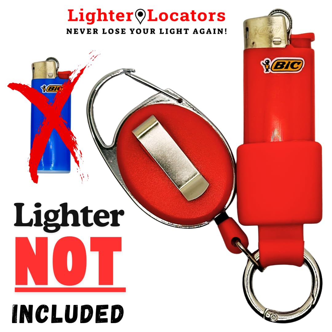Mini BIC Lighter Holder Keychain - 10 Colors for J5 Lighters | Outdoor & Daily Use