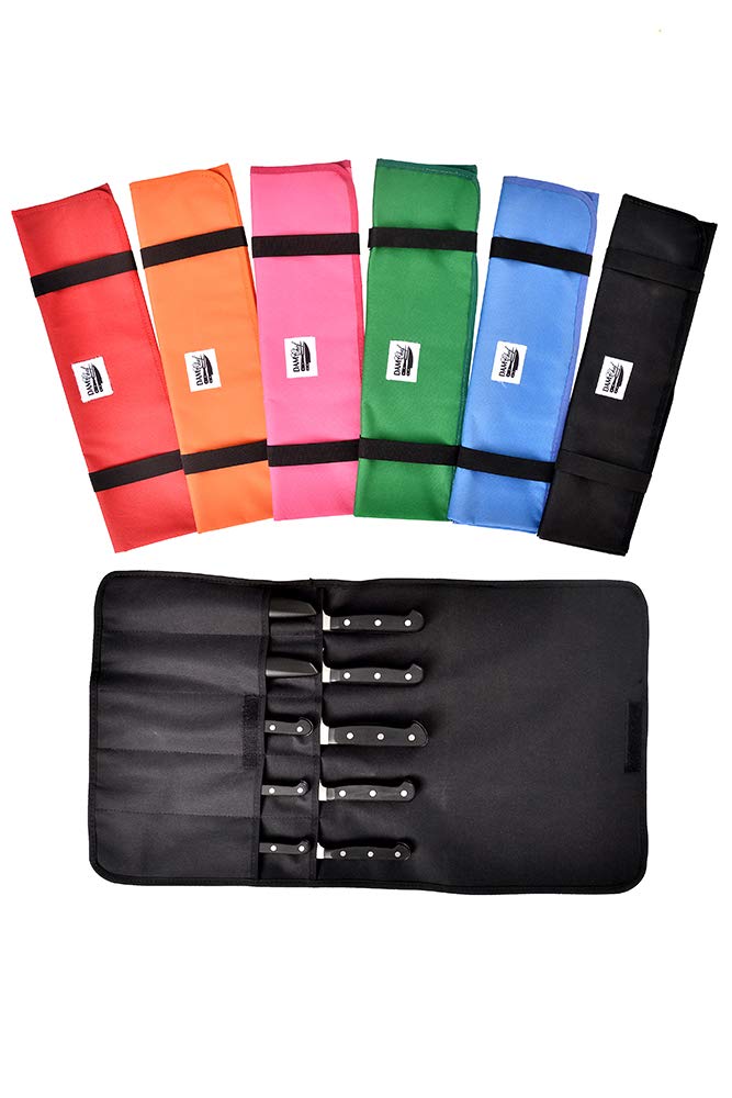 Professional Chef Knife Roll Bag - Cutlery Storage for 10 Knives - Durable & Portable Knife Case for Culinary School, Restaurant Kitchen & Travel