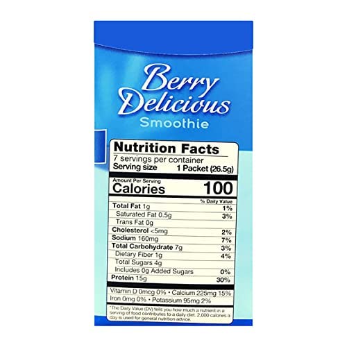 FitWise High Protein Berry Delicious Smoothie Mix - Ideal Protein Compatible, Keto & Low Carb Friendly - Perfect for Post-Workout Recovery & Healthy Breakfast Smoothies