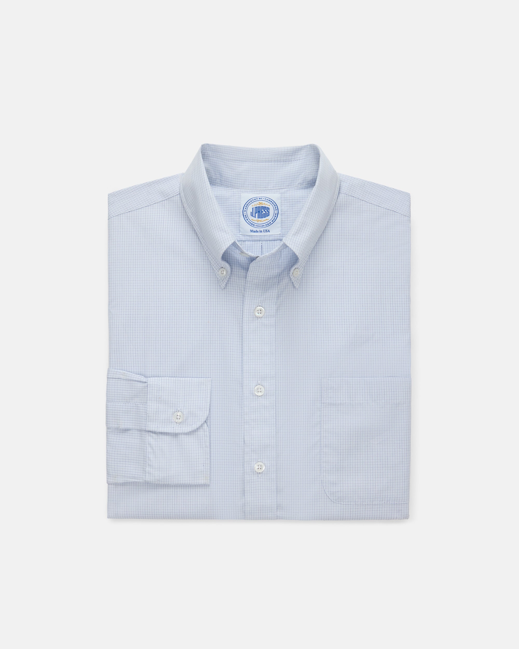 Premium Gold Label Mini Tattersall Dress Shirt for Men - Classic Checkered Pattern Formal Wear - Perfect for Business Meetings, Weddings & Office Attire
