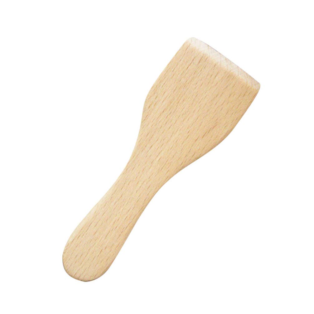 Cabilock 4-Piece Metal Spatula Set - Non-Stick Wooden Turner, Small Beech Butter Spatulas for Cooking, Baking & Kitchen Decor - Perfect for Flipping Pancakes, Frosting Cakes & Serving Desserts
