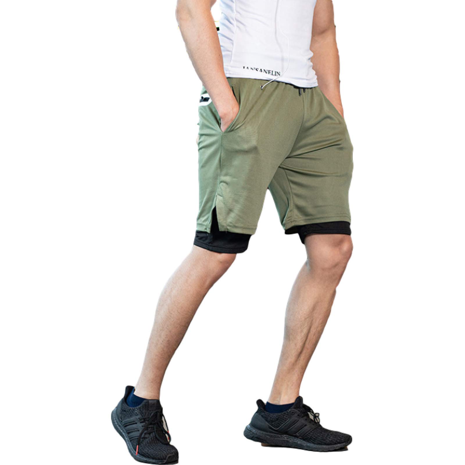 Segindy Men's Quick Dry Athletic Shorts - Lightweight, Breathable & Anti-Lightning for Running, Gym Workouts & Outdoor Sports | Perfect for Summer Fitness & Casual Wear