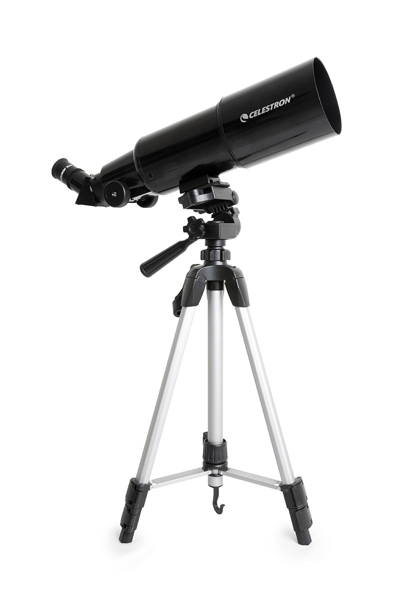 Used Travel Scope 80 Portable Telescope with Smartphone Adapter - Compact Astronomy Equipment for Stargazing, Bird Watching & Outdoor Adventures - Perfect for Camping, Hiking and Backyard Exploration