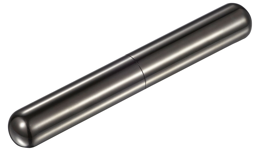 Visol Delta Gunmetal Finish Stainless Steel Cigar Tube - Airtight Humidor for Single Cigar | Perfect for Travel, Gifts & Outdoor Smoking