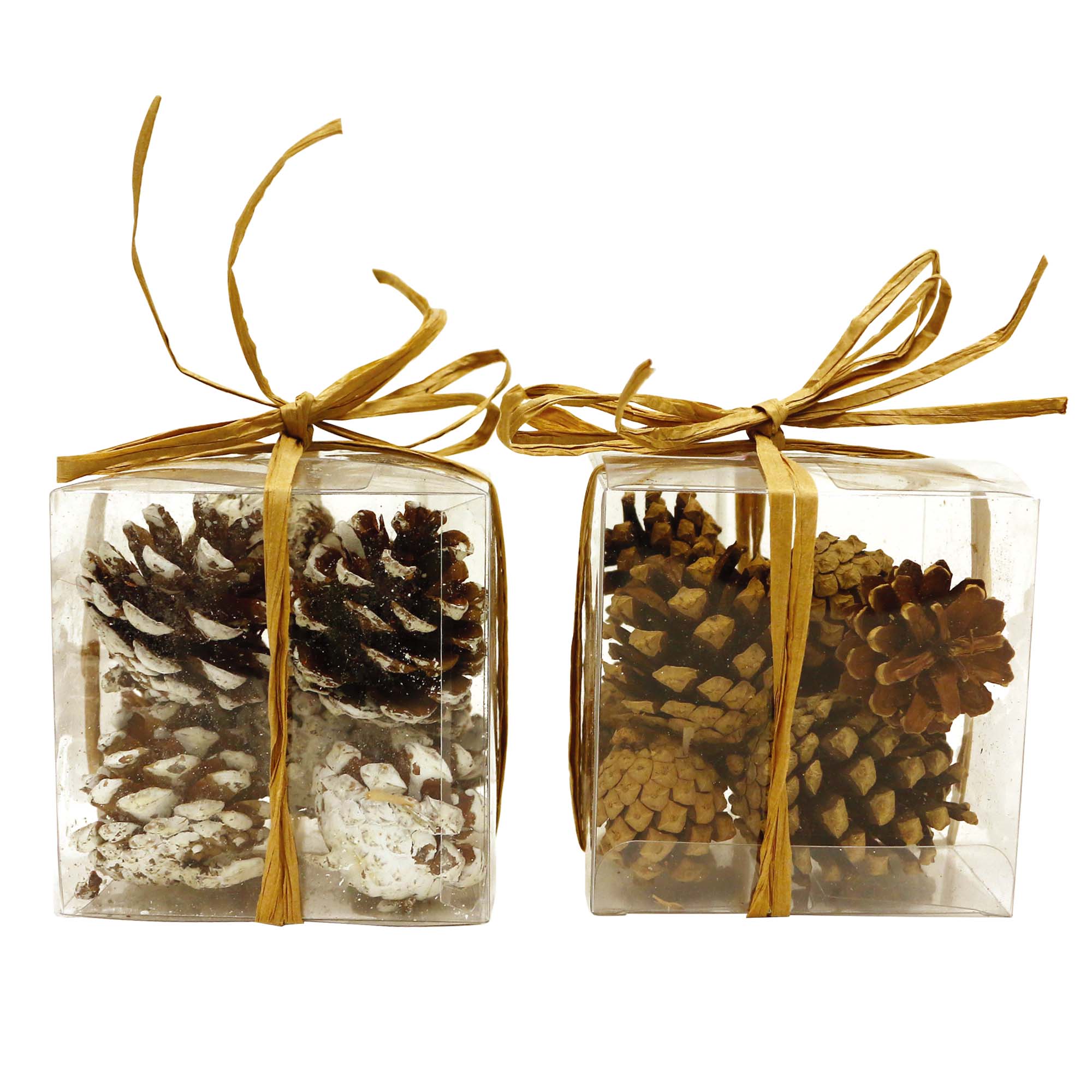 Thanksgiving Pine Cone Table Decor Set - 9 Piece Fall Centerpiece with 2 Styles (3.5