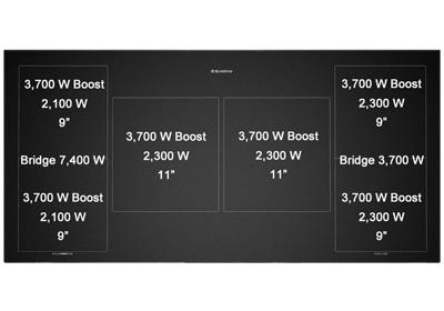 Bluestar BSPIR486Z 48-Inch Platinum Series Induction Cooktop - Professional Gas Range Replacement for Home Kitchen & Restaurant Use