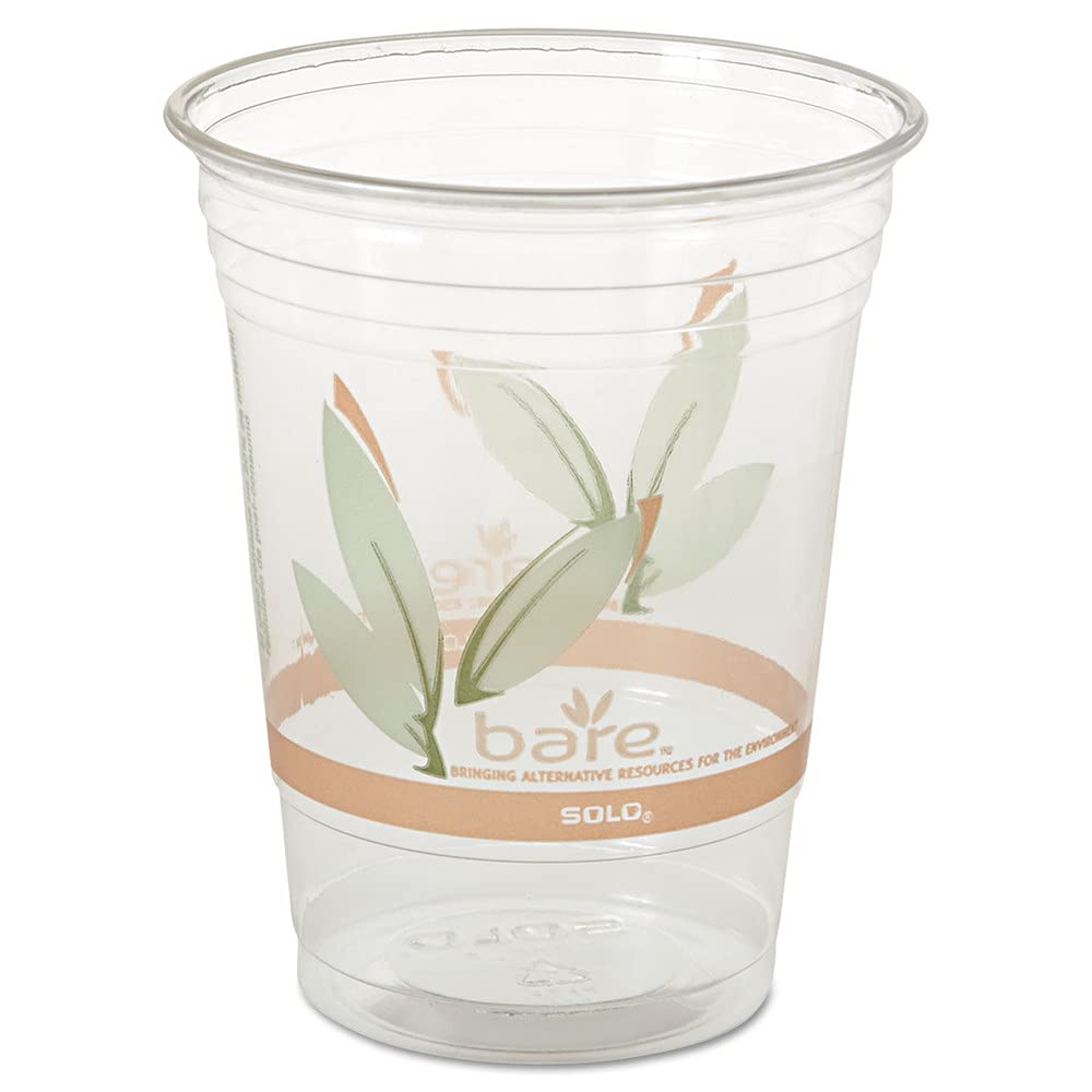 Eco-Friendly RPET Clear Cold Cups 16-18 oz - 50 Pack (1000/Carton) - Sustainable Disposable Drinkware for Coffee Shops, Restaurants & Outdoor Events
