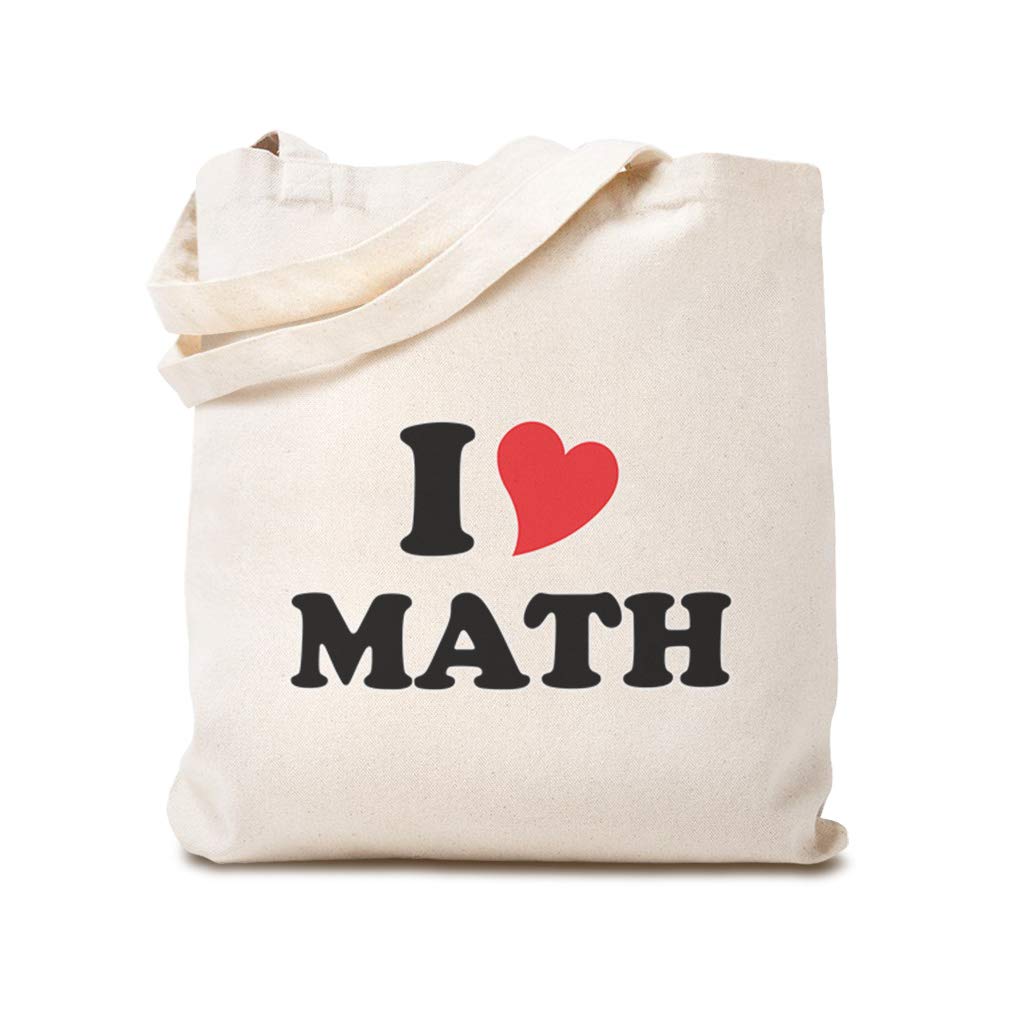 Custom Canvas Tote Bag - Reusable Eco-Friendly Shopping Bag for Teachers, Students & Kids | Perfect for School, Beach, Grocery & Everyday Use | Math Teacher Gift Idea
