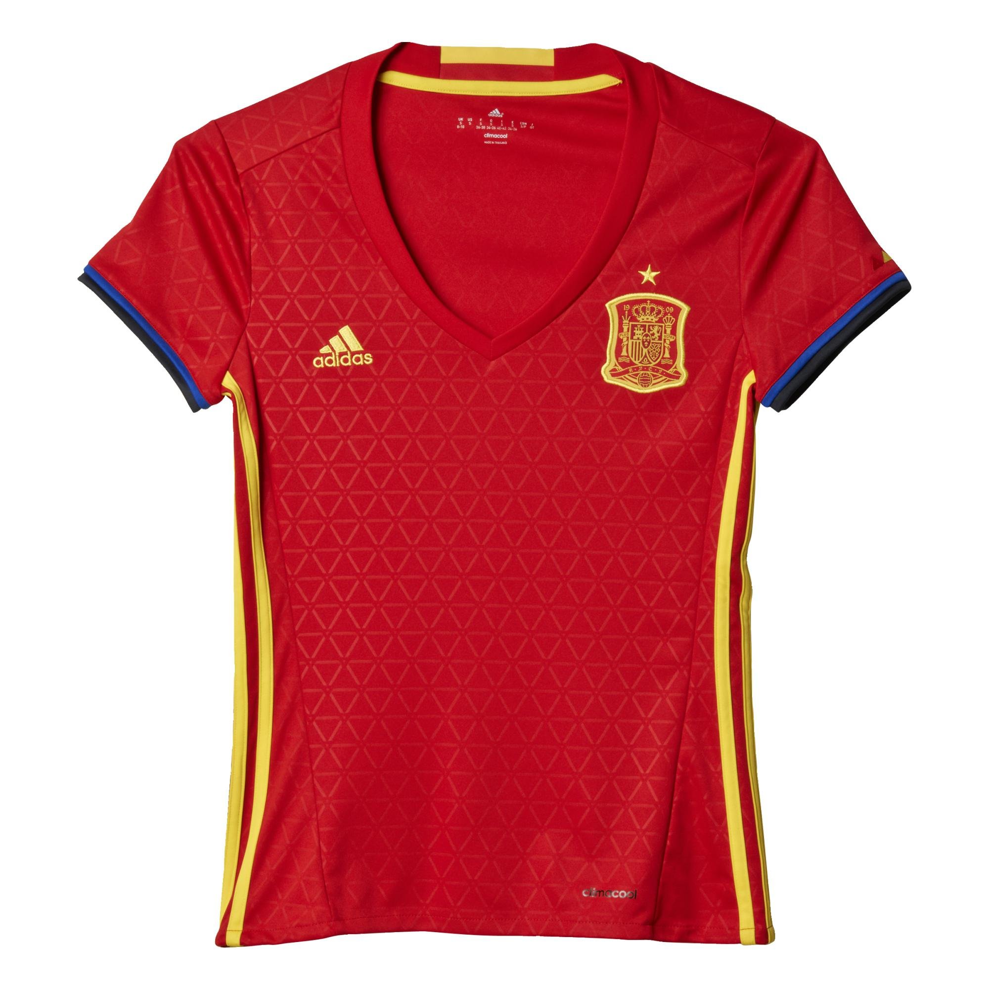adidas Spain Ladies Home Jersey 2023 - Authentic Women's Football Soccer Shirt - Lightweight & Breathable for Match & Training - Perfect for Fans & Players